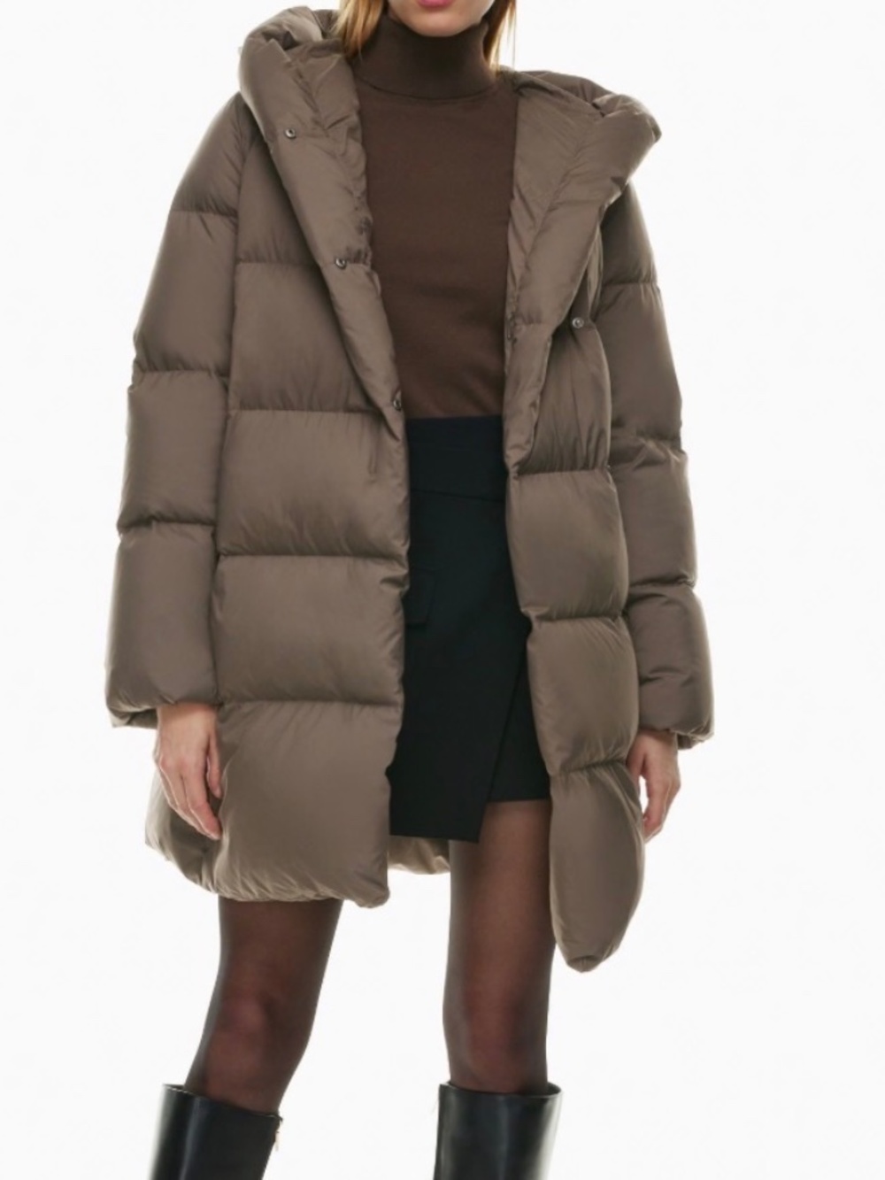 Babaton Chocolate Puffer Jacket